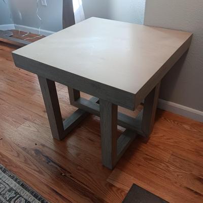 1 JALISCO SQUARE COCKTAIL TABLE AND A LIVE CHRISTMAS CACTUS