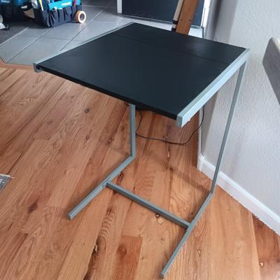 HOME DECOR AND A SIDE TABLE THAT SLIDES UNDER COUCH, CHAIR ETC