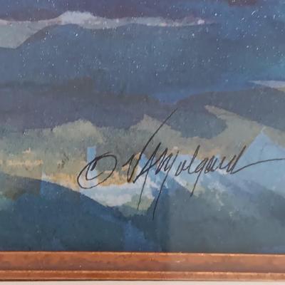 SIGNED WATERCOLOR BY VALERIE MALARD