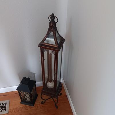 2 CANDLE LANTERNS