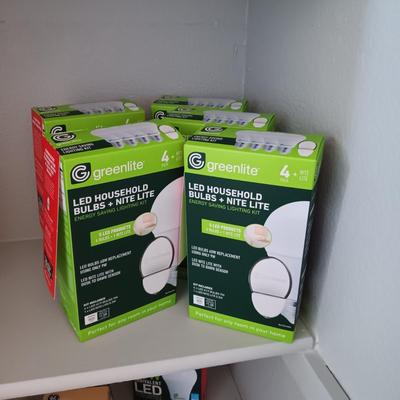 5 FULL BOXES OF LED 60W LIGHT BULBS WITH DUSK TO DAWN SENSOR