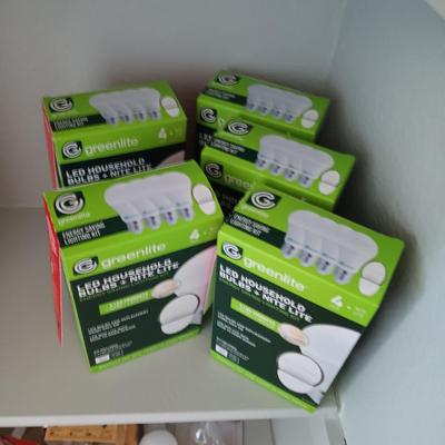 5 FULL BOXES OF LED 60W LIGHT BULBS WITH DUSK TO DAWN SENSOR