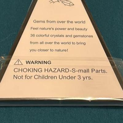 Display Containing Small Gemstone Samples