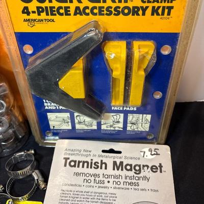 Sale Photo Thumbnail #541: Pipe cutter, hammer, sockets, fuses, and more