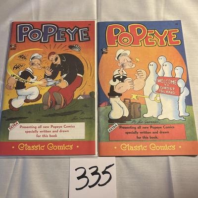 Popeye Classic Comic Book Lot