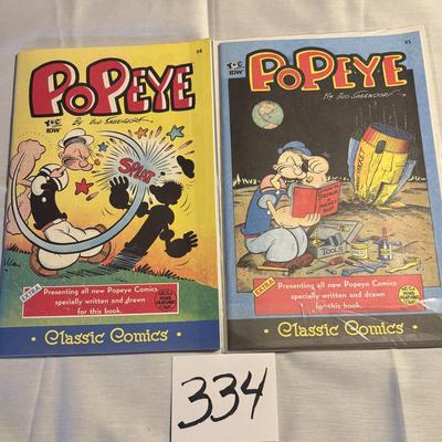 Popeye Classic Comic Book Lot