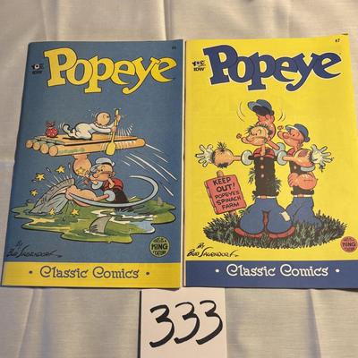 Popeye Classic Comic Book Lot
