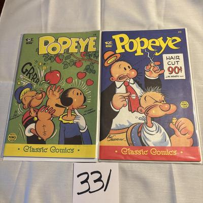 Popeye Classic Comic Lot