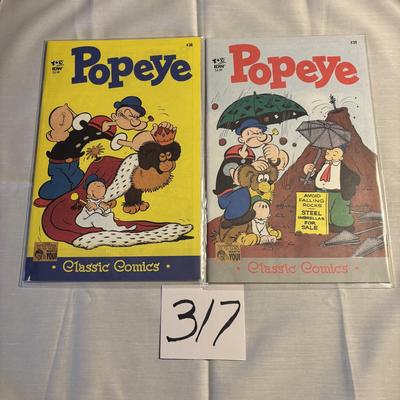 Popeye Classic Comic Lot