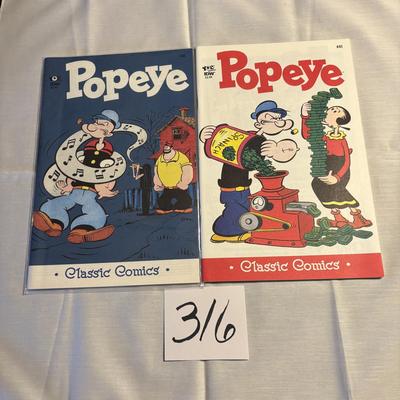 Popeye Classic Comic Lot