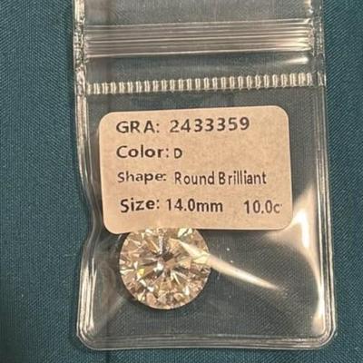 10 Carat Moissanite Loose Stone