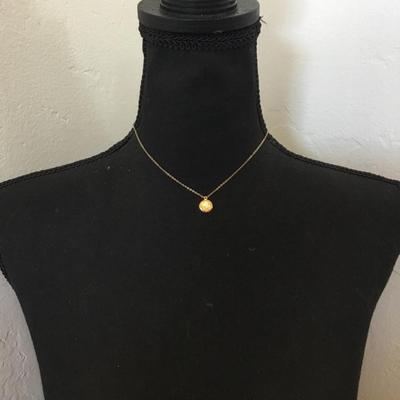 Cute vintage dainty 1928 Company, gold tone, locket necklace