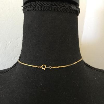 Mid century, gold tone, textured, elephant, pendant necklace