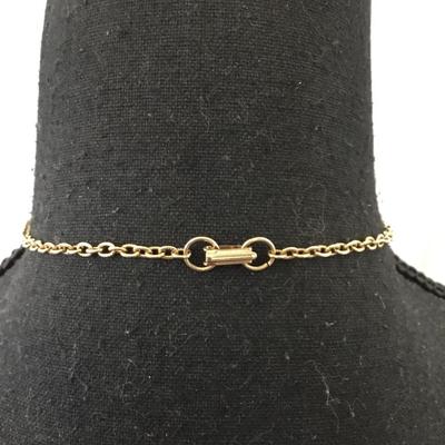 Rare, vintage, gold tone, red velvet heart, love, Valentine, pendant necklace