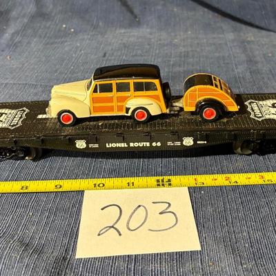 Lionel O gauge Route 66 flatcar