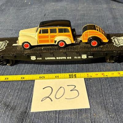 Lionel O gauge Route 66 flatcar