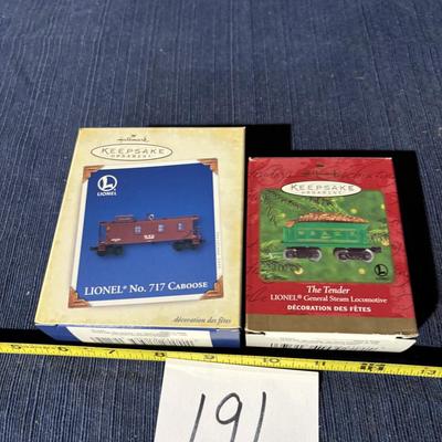 Hallmark Keepsake Lionel Train Ornaments