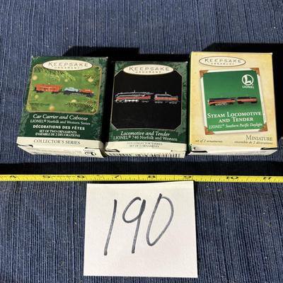 Hallmark Keepsake Lionel Ornament Lot