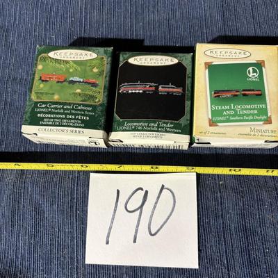 Hallmark Keepsake Lionel Ornament Lot
