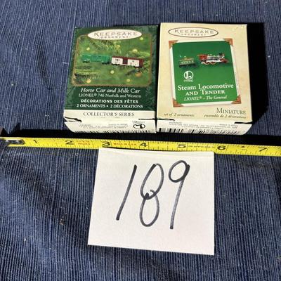 Hallmark Keepsake Lionel Ornament Lot