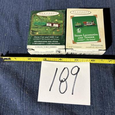 Hallmark Keepsake Lionel Ornament Lot