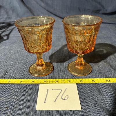 Noritake Perspective Amber Goblet Set