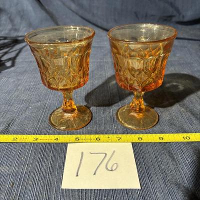 Noritake Perspective Amber Goblet Set