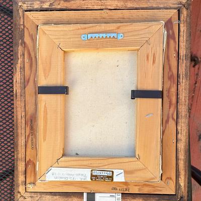 Sale Photo Thumbnail #74: This is a framed, vintage lithograph print of a giant panda, signed by artist Charles Frace. 
The print is titled "Chinese Treasure".