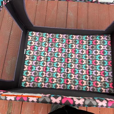 Sale Photo Thumbnail #190: Pack n play is in great condition and has built in carry handle once folded up for easy transportation.