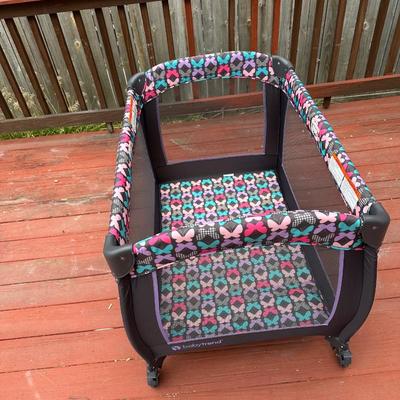 Sale Photo Thumbnail #186: Pack n play is in great condition and has built in carry handle once folded up for easy transportation.