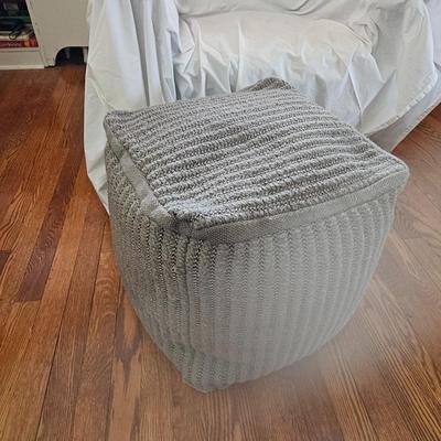 Surya Soft Ottoman w/Throw Pillows (LR-JS)