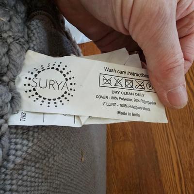 Surya Soft Ottoman w/Throw Pillows (LR-JS)