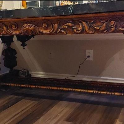 hand-carved 17th–early 18th century Italian Baroque Desk