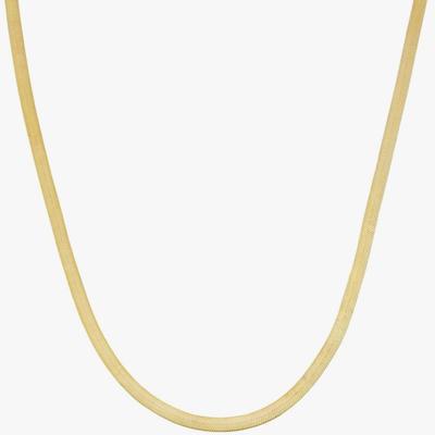 Kooljewelry 10k Yellow Gold 1.67 mm Herringbone Chain Necklace