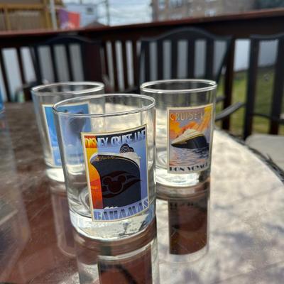 Sale Photo Thumbnail #145: 4” tumbler set from the Disney cruise line from 1990s