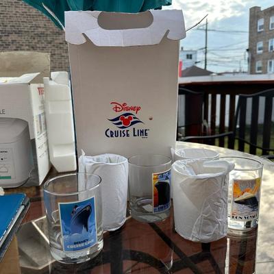 Sale Photo Thumbnail #146: 4” tumbler set from the Disney cruise line from 1990s