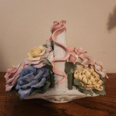 Porcelain Flower Basket