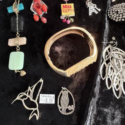Sale Photo Thumbnail #4: Pins, Necklaces, Sterling Silver Pins, Bracelets and earrings.