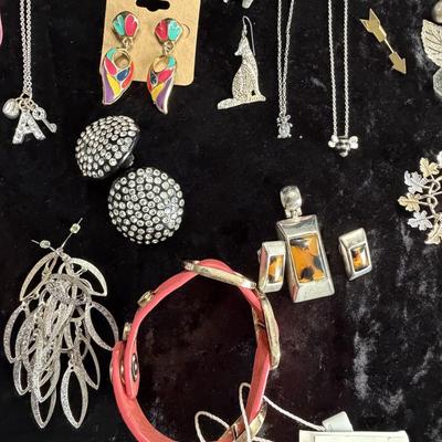 Sale Photo Thumbnail #9: Pins, Necklaces, Sterling Silver Pins, Bracelets and earrings.