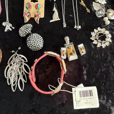 Sale Photo Thumbnail #7: Pins, Necklaces, Sterling Silver Pins, Bracelets and earrings.