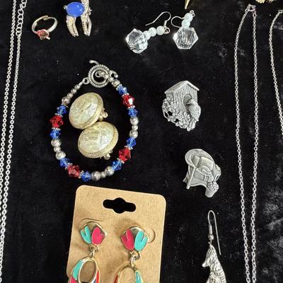 Sale Photo Thumbnail #5: Pins, Necklaces, Sterling Silver Pins, Bracelets and earrings.