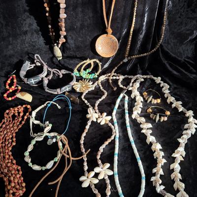 Sale Photo Thumbnail #12: Puca Shell and Native Necklaces 
and Rustic cuff, & Earrings