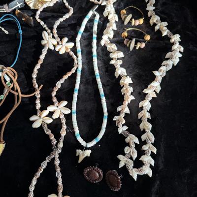 Sale Photo Thumbnail #10: Puca Shell and Native Necklaces 
and Rustic cuff, & Earrings