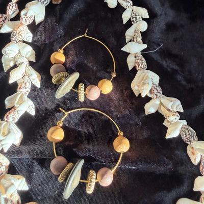 Sale Photo Thumbnail #16: Puca Shell and Native Necklaces 
and Rustic cuff, & Earrings