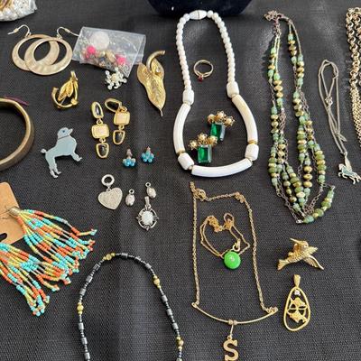 Sale Photo Thumbnail #51: Vintage Jewelry, Rosary, Earrings, Pins, Bracelets and more.