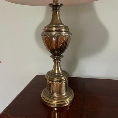 Stiffel Brass Lamp and Shades (B3-BC)