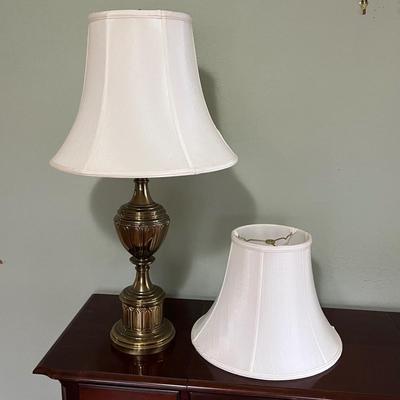 Stiffel Brass Lamp and Shades (B3-BC)