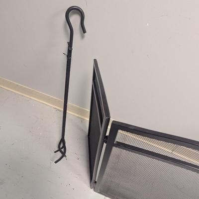 Black Fire Place Set