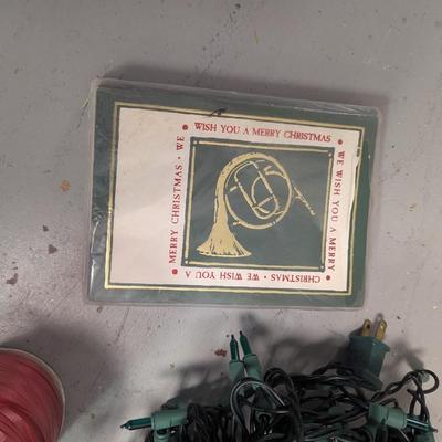 Wrapping Paper Container & Christmas Items