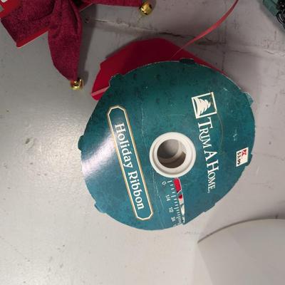 Wrapping Paper Container & Christmas Items